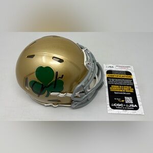 Shane Gillis signed Notre Dame Fighting Irish Mini Helmet JSA COA